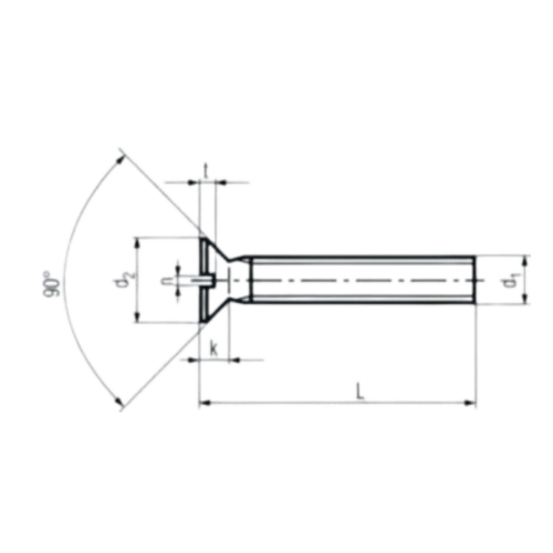 Bolt Technical Drawing