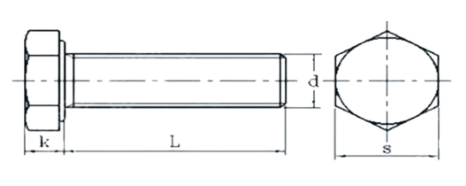 Bolt Technical Drawing