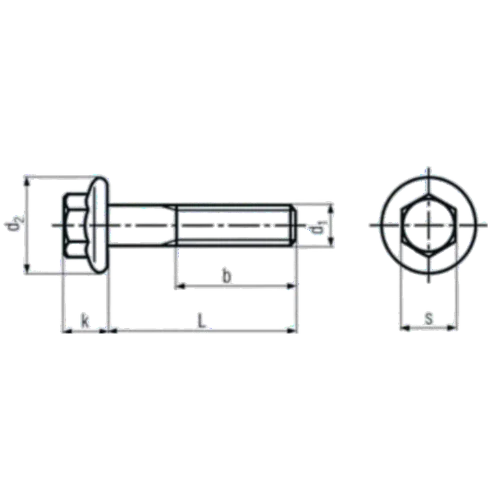 Bolt Technical Drawing